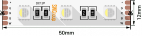 Светодиодная Лента SWG SWG4241-12-24-W-M IP20 5м Теплое Белое Свечение / СВГ009470.