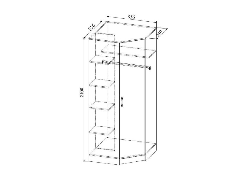 Шкаф угловой Софи