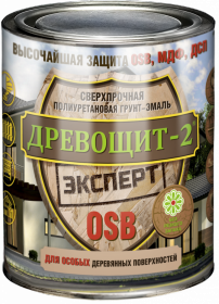 Грунт-Эмаль Древощит-2 Эксперт OSB Красковия 0.7кг Белая, Полуматовая, Полиуретановая, Сверхпрочная  / Красковия.