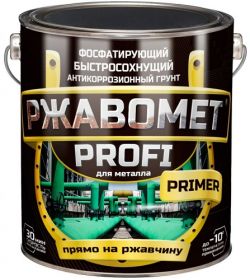Грунт Фосфатирующий Красковия Ржавомет Profi Primer 3кг , Матовый, Антикоррозионный для Чёрных и Цветных Металлов.