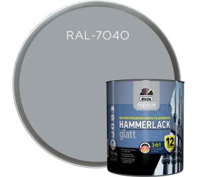 Эмаль на Ржавчину 3-в-1 Dufa Premium Hammerlack 2.5л RAL 7040 Серая, Гладкая / Дюфа Премиум Хаммерлак.