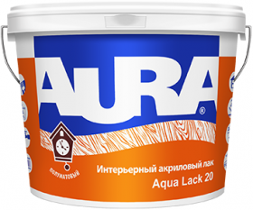 Лак Акриловый Aura Aqua Lack 20 2л Полуматовый, Интерьерный без Запаха / Аура Аква Лак 20.