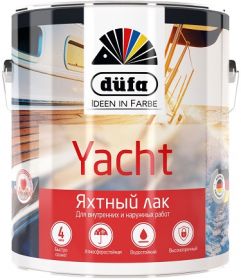 Лак Яхтный Dufa Retail Yacht 2л Полуматовый для Внутренних и Наружных Работ / Дюфа Яхт.