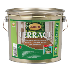 Масло для Террас Eskaro Terrace  0.9л Коричневое, Декоративно-Защитное Мало для Наружных Деревянных Поверхностей / Эскаро Террас.