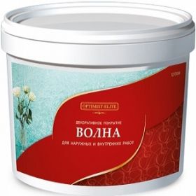 Декоративное Покрытие Optimist-Elite Волна D709 14кг Фактурное, Эластичное, Влагостойкое.