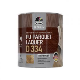 Лак Паркетный Dufa Premium PU Parquet Laquer D334 0.75л Полуматовый, Полиуретановый  / Дюфа Д334