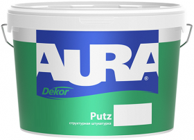 Декоративная Штукатурка Шуба Aura Dekor Putz 8кг Структурная, Зерно 2.5мм, для Внутренних и Наружных Работ / Аура.