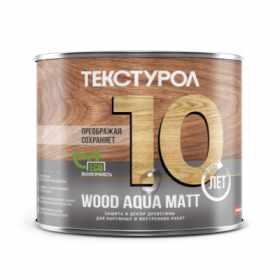 Защиты и Декор Древесины Текстурол Wood Aqua Matt 0.8л Махагон, Акриловая, Матовая для Внутренних и Наружных Работ.