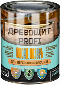 Лазурь для Дерева Красковия Древощит Profi "Фасад Лазурь" 2.5кг Палисандр с Защитой от Плесени и Грибка.