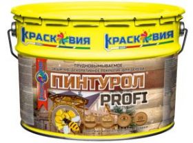 Защитно-Декоративное Покрытие Красковия Пинтурол Profi 2.5кг Полуглянцевый, Атмосферостойкий с Натуральным Маслом и Воском.