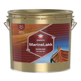 Уретан-Алкидный Лак 9.5л Eskaro Marine lakk 90 Глянцевый Атмосферостойкий для Яхт.