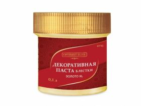 Optimist-Elite D742 Декоративная Паста Блестки для Внутренних Работ Серебро ХL 0.1л.