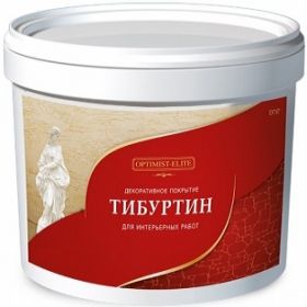 Декоративное Покрытие Optimist-Elite Тибуртин D747 7кг Белое, для Имитации Натурального Камня Травертин / Оптимист Элит.