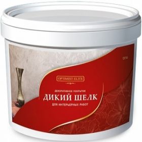 Декоративное Покрытие Optimist-Elite Дикий Шелк D744 3кг с Эффектом Натурального Шелка.