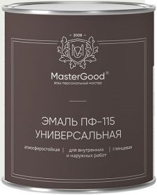 Эмаль ПФ 115 Универсальная Master Good 0.9кг Бежевый, Алкидная / Мастер Гуд.