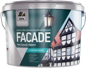 Краска Фасадная Dufa Premium Facade 2.5л Белая, Суперпрочная / Дюфа Премиум Фасад