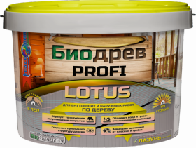 Лазурь для Дерева Красковия Биодрев PROFI "LOTUS" 10кг Дуб, Водная, Полуматовая с Защитой от Плесени и Грибка.