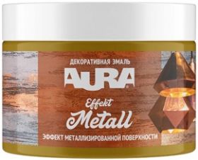 Декоративная Эмаль Aura Dekor Effekt Metall 0.8кг Золото, Эффект Металлизированной Поверхности / Аура.
