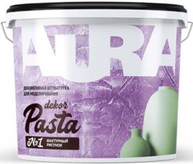Декоративная Штукатурка Aura Dekor Pasta 16кг для Моделирования, Белая / Аура.