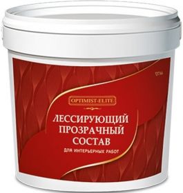 Лак Лессирующий Optimist-Elite D746 1кг Прозрачный, Колеруемый для Придания Цвета Декоративным Рельефным Покрытиям.