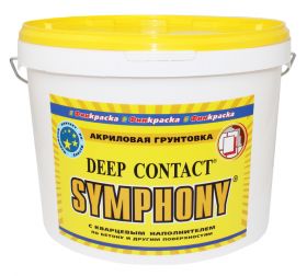 Грунтовка с Кварцевым Наполнением Финкраска Symphony Deep Contact 10л Розовая по Бетону и Другим Поверхностям / Симфония Дип Контакт.