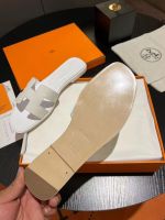 Шлепанцы HERMES Premium белые