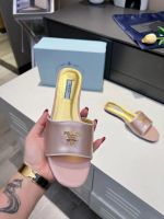 Шлепанцы PRADA PREMIUM розовые