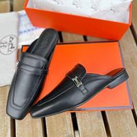 Мюли HERMES Premium черные