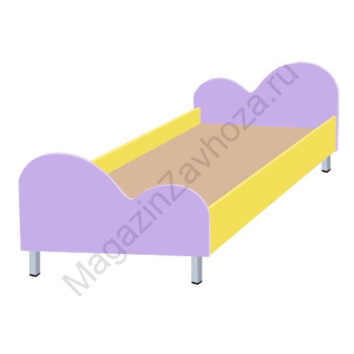 КРОВАТЬ ДЕТСКАЯ 42 (МДФ) НА МЕТАЛЛИЧЕСКИХ НОЖКАХ