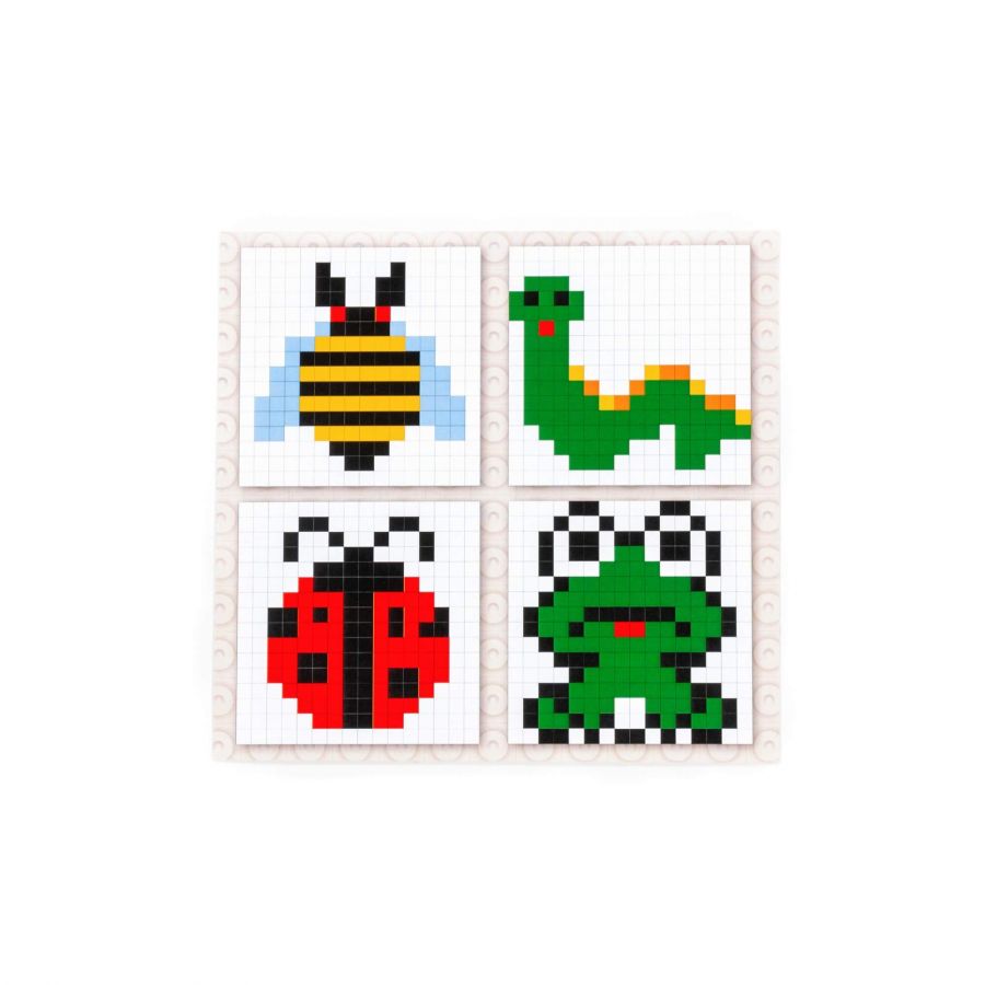 Конструктор "Классик" "Мозаика №2 (насекомые)" (350 элементов) (в пакете)