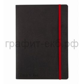 Тетрадь А5 72л.лин.Oxford Black'n'Red резинка карман мягкая.обложка 400051204