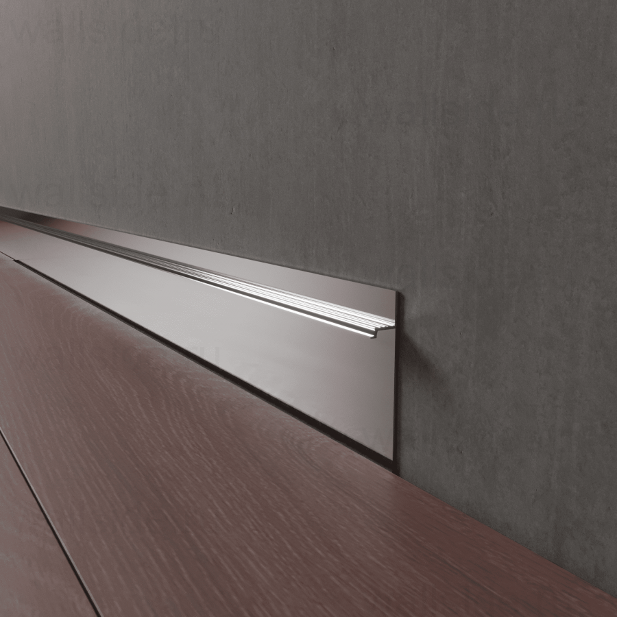 Скрытый плинтус LWD 80 мм анодированный