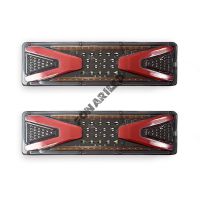 Задние led фонари FS-1046 с бегающим поворотом
