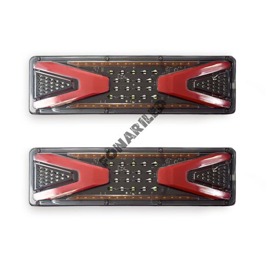 Задние led фонари FS-1046 с бегающим поворотом
