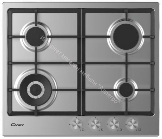 Газовая варочная панель Candy CHG 6 BF4 WPX нержавеющая сталь