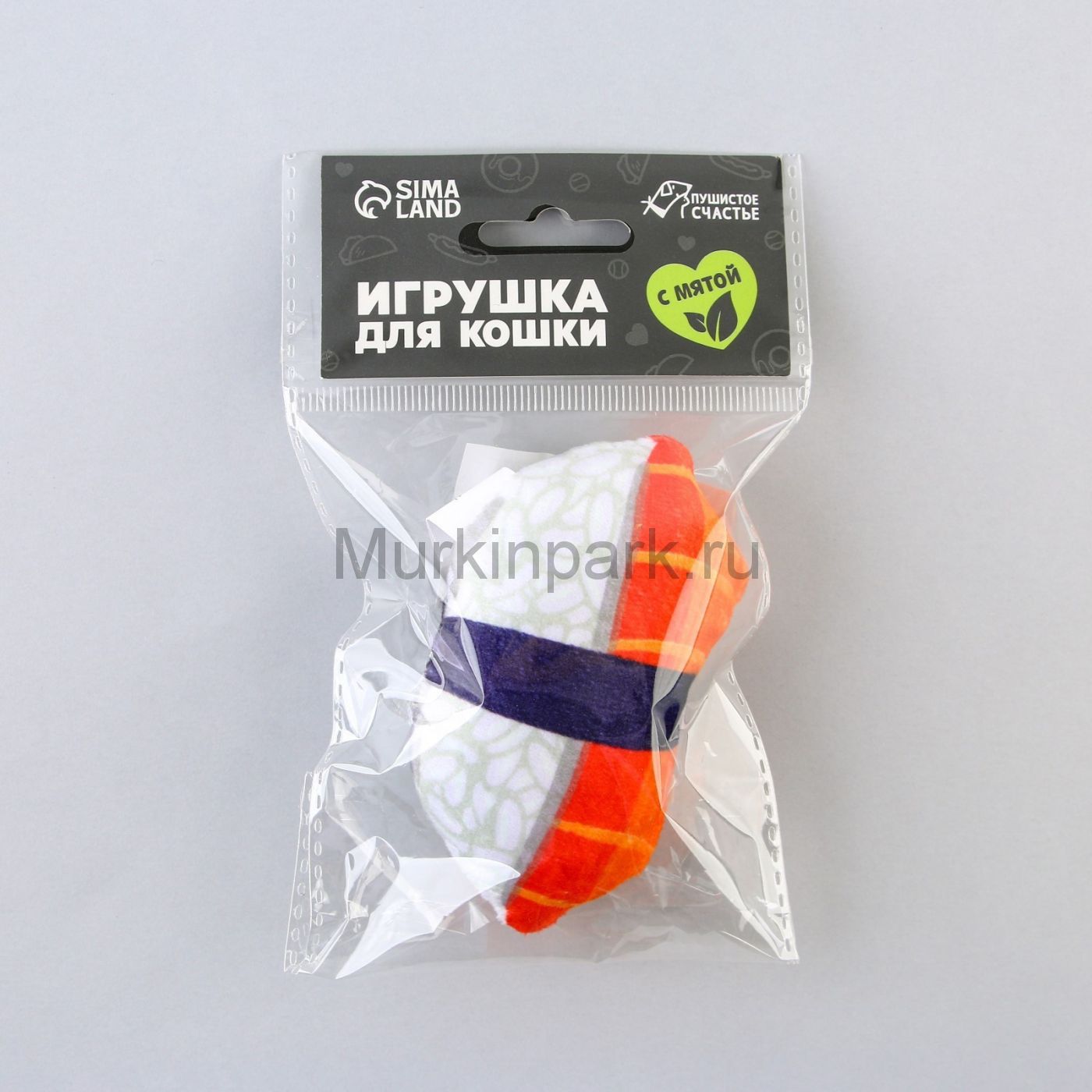 Игрушка для кошек с мятой «Суши» из текстиля, 9х6 см