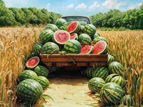 Фон стена "Watermelons wall"