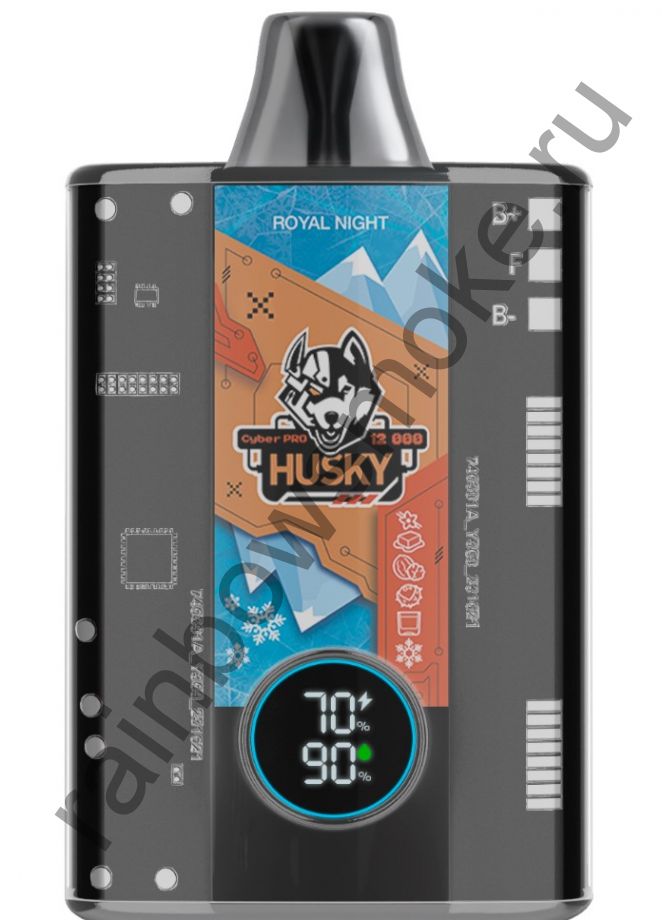 Электронная сигарета Husky Cyber Pro 12000 - Royal Night (Бурбон Ваниль Карамель Грецкий Орех Лёд)