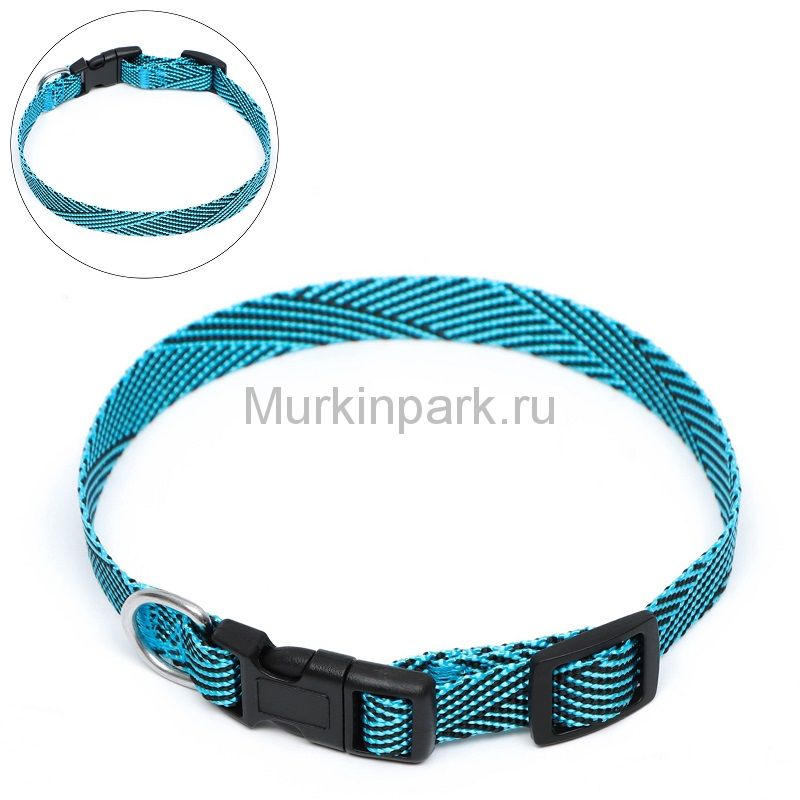 Ошейник "Вязанка", ОШ до 37 см, ширина 1,5 см