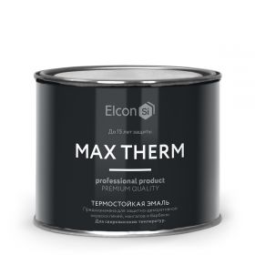 Эмаль Термостойкая Elcon Max Therm 0.4кг 700°С Красно-Коричневый, Антикоррозионная для Защитной Окраски Печей, Котлов, Металлического Оборудования / Элкон.