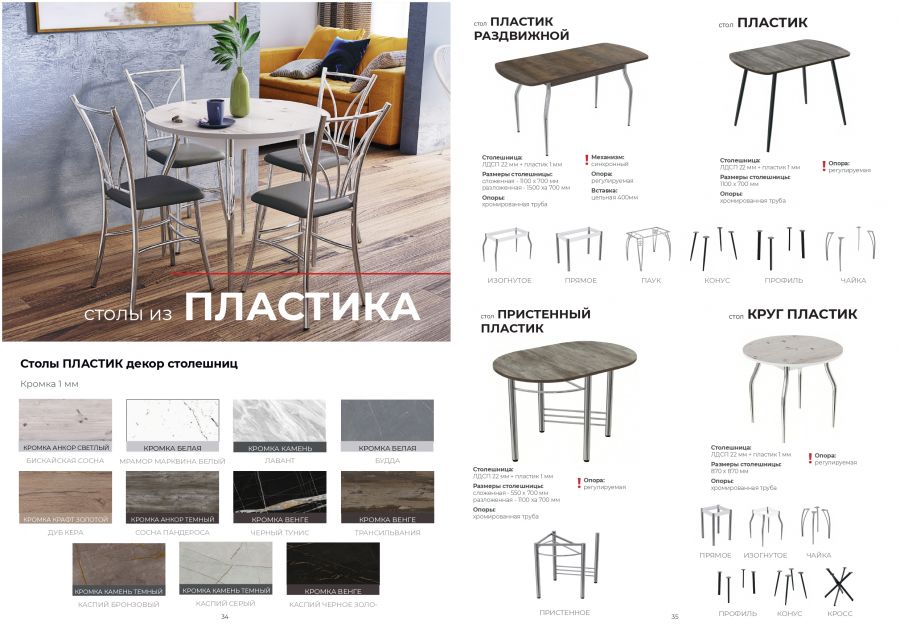 Стол Пристенный