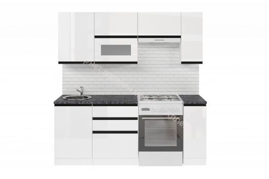 Кухонный гарнитур Лотос ультра 2000 мм