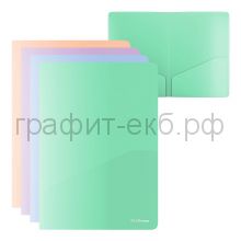 Конверт А4 2 кармана Matt Pastel Blooml непрозрачный ErichKrause 61137