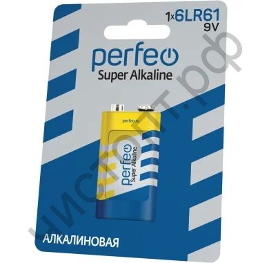 Perfeo Super Alkaline 6LR61/1BL (20) (крона)