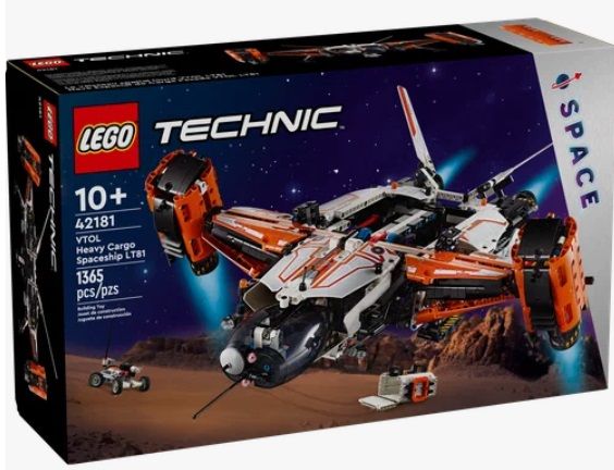 Конструктор LEGO Technic 42181 Тяжелый грузовой космический корабль вертикального взлета и посадки, 1365 дет.