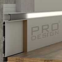 Скрытый плинтус Pro Design Combo 603 анодированный