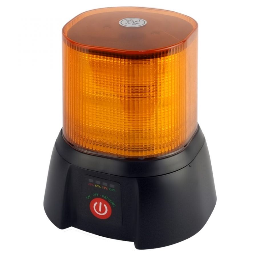 Маяк проблесковый оранжевый светодиодный M09C-6 автономный с пультом дистанционного управления