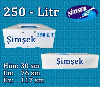 250 litrlik Su çəni (su bakl) Şimşek SD-250-30