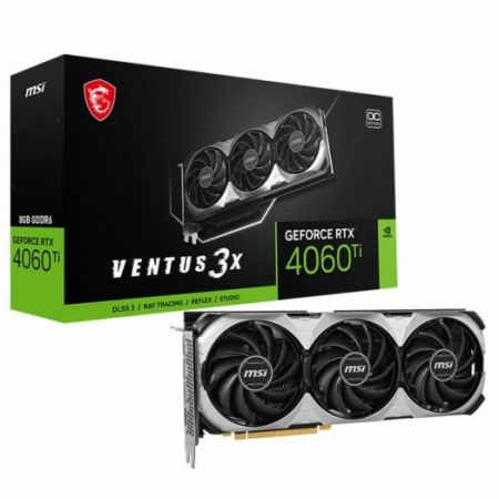 Видеокарта GeForce RTX 4060Ti 8Gb MSI Ventus 3X E 8G