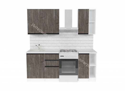 Кухонный гарнитур Ноктюрн медиум 1400 мм